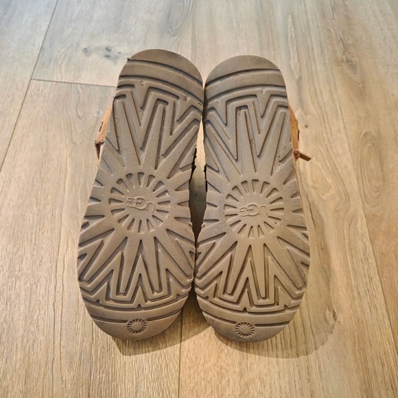 UGG Classic Double Zipper Fashion Boots Chestnut‎ Suede Sheepskin Lined